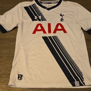 Under Armour Kids White and Black Soccer Jersey